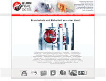 Tablet Screenshot of kuhn-feuerschutz.de